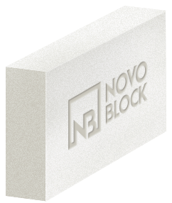 Газобетонный блок перегородочный NOVOBLOCK D600